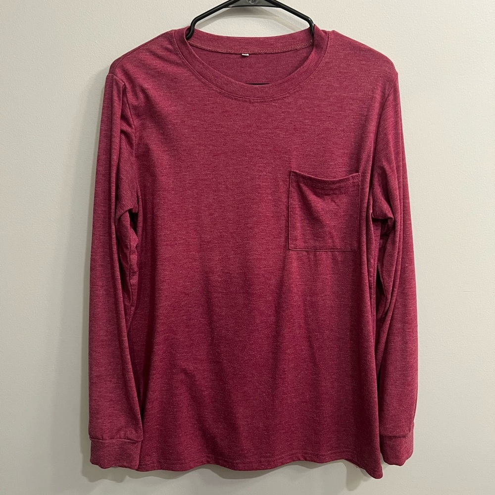 Long Sleeve Shirt - Maroon - Medium